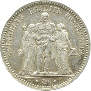 France, Republic, 5 francs 1873 A, Paris