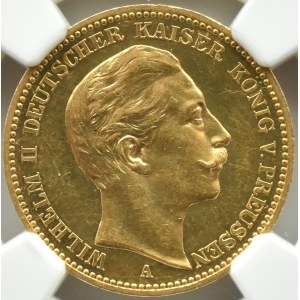 Deutschland, Preußen, Wilhelm II, 20 Mark 1888 A, Berlin, Proof, NGC PF61