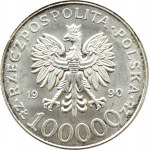 Polen, III RP, 100000 Zloty 1990, Solidarität Typ A, Warschau, UNC