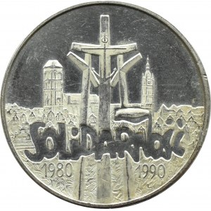 Polen, Dritte Republik, 100000 Zloty 1990, Solidarität Typ A, Warschau