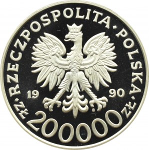 Polsko, III RP, 200000 zlotých 1990, St. Rowecki Grot, Varšava, UNC