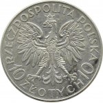 Polsko, Druhá republika, Jan III Sobieski, 10 zlotých 1933, Varšava