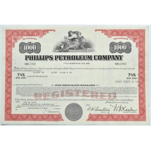 USA, Philips Petroleum Company, 1 000 USD 1976