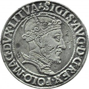 Sigismund II Augustus, Lithuanian sixpence 1547, Vilnius, OLD COPY