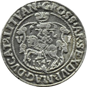 Zygmunt II August, szóstak litewski 1547, Wilno, STARA KOPIA