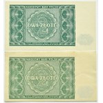 Polen, RP, 2 Zloty 1946, dunkelgrün, Warschau, UNC