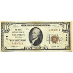 USA, The First National Bank of Columbus, $10 1929, number A000001A - RARITAS