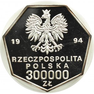 Poland, Third Republic, 300000 zloty 1994, 70th anniversary of the Bank of Poland, Warsaw