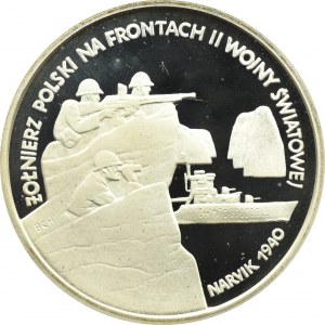 Poland, Third Republic, 200000 zloty 1991, Narvik 1940, Warsaw, UNC