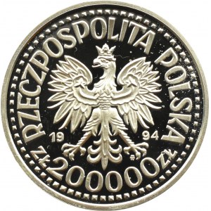 Poland, III RP, 200000 zloty 1994, Monte Cassino 1944, Warsaw, UNC