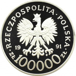 Polsko, III RP, 200000 zlotých 1991, Bitva o Británii 1940, Varšava, UNC