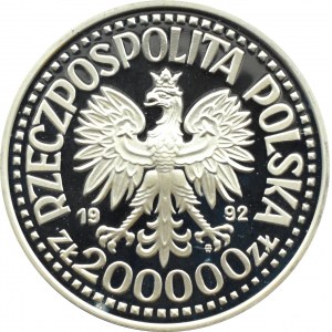 Poland, Third Republic, 200000 zloty 1992, Convoys 1939-1945, Warsaw, UNC