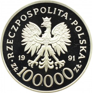 Poland, Third Republic, 200000 gold 1991, Tobruk 1941, Warsaw, UNC