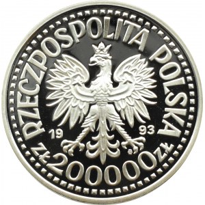 Poland, Third Republic, 200000 zloty 1992, Resistance 1939-1945, Warsaw, UNC