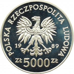 Polen, PRL, 5000 Zloty 1989, Major H. Sucharski, Warschau, UNC