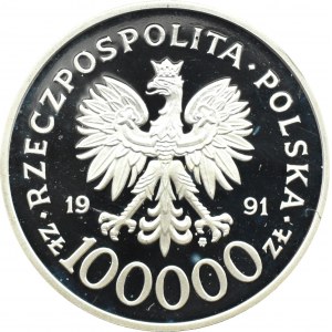 Poland, Third Republic, 200000 gold 1991, Maj. H. Dobrzański, Warsaw, UNC