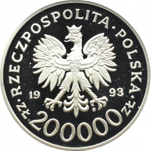 Poland, III RP, 200000 zloty 1993, Szczecin, Warsaw, UNC