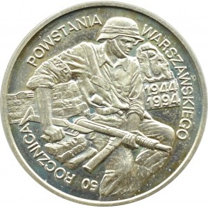 Poland, Third Republic, 100,000 zloty 1994, 50th anniversary of the Warsaw Uprising