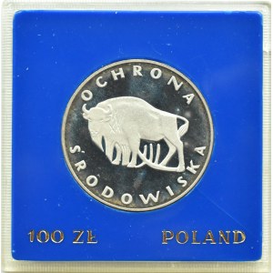 Poland, People's Republic of Poland, 100 zloty 1977, Żubr, Warsaw, UNC