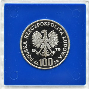 Polsko, PRL, 100 zlotých 1979, Kozica, Varšava, UNC