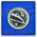 Polsko, PRL, 200 zlotých 1980, Zimní hry XIII. olympiády, Varšava, UNC