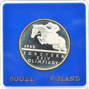 Poland, PRL, 500 zloty 1987, Games of XXIV Olympiad, Warsaw, UNC