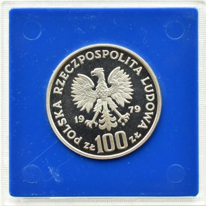 Polsko, PRL, 100 zlotých 1979, L. Zamenhof, Varšava, UNC