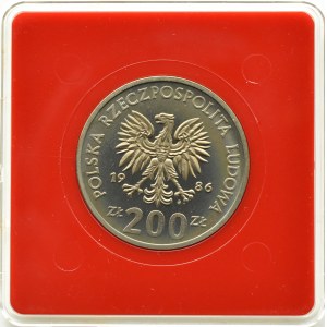 Poland, People's Republic of Poland, 200 zloty 1986, Władysław Łokietek, sample, Warsaw, UNC