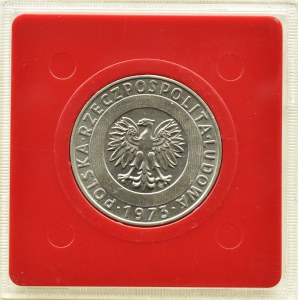 Polsko, Polská lidová republika, 20 zlotých 1974, Wieżowiec i kłosy, vzorek, Varšava, UNC