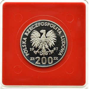 Polsko, PRL, 200 zlotých 1988, ME 1990, vzorek, Varšava, UNC