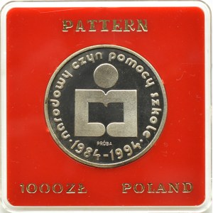 Polsko, Polská lidová republika, 1000 zlotých 1986, Národní opatření na podporu školství, vzorek, Varšava, UNC