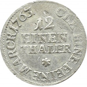 August III Sas, 1/12 thaler 1763 EDC, Leipzig