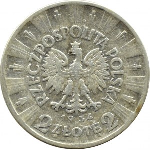 Poland, Second Republic, J. Pilsudski, 2 zloty 1934, Warsaw