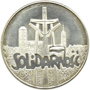 Polska, III RP, 100000 złotych 1990, Solidarność typ A, Warszawa