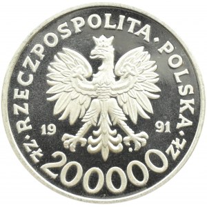 Poland, Third Republic, 200000 zloty 1991, Constitution, Warsaw