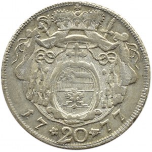 Austria, Salzburg, Jerome, 20 krajcars 1777 M, Salzburg
