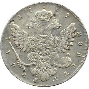 Russia, Anna Ivanovna, ruble 1739 СПБ, St. Petersburg