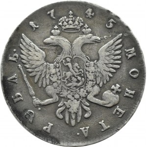 Russland, Elisabeth, Rubel 1745 С.П.Б, Moskau
