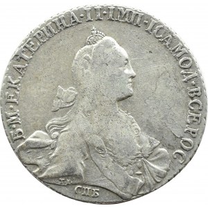 Rusko, Kateřina II., rubl 1769 СПБ T.I. CA, Petrohrad