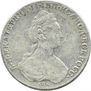 Russia, Catherine II, ruble 1780 СПБ ИЗ, St. Petersburg