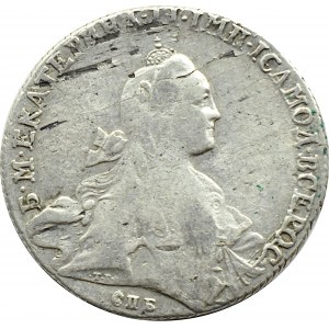 Russia, Catherine II, ruble 1766 СПБ T.I. АШ, St. Petersburg