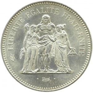 France, Hercules, 50 francs 1975 A, Paris, UNC