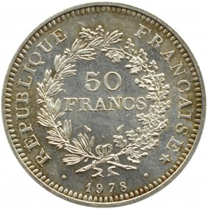 France, Hercules, 50 francs 1978 A, Paris, UNC