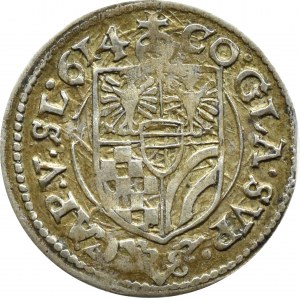 Śląsk, Księstwo Ziębicko-Oleśnickie, Karol II, 3 Krajcary 1614, Oleśnica