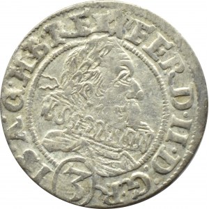 Silesia, Leopold I, 3 krajcara 1628 HR, Wrocław