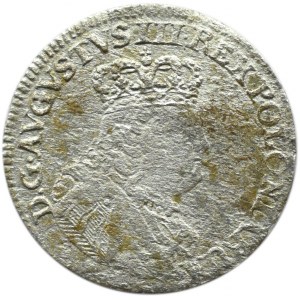 August III Sas, trojak 1754 EC, Lipsko