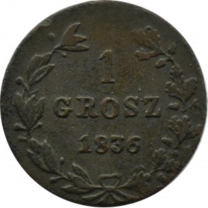 Nicholas I, penny 1836 MW, Warsaw
