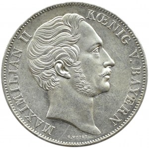 Niemcy, Bawaria, Maksymilian II, 2 guldeny maryjne 1855, Monachium