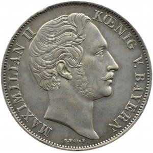 Německo, Bavorsko, Ludvík I., 2 guldenů 1853, Mnichov, krásný