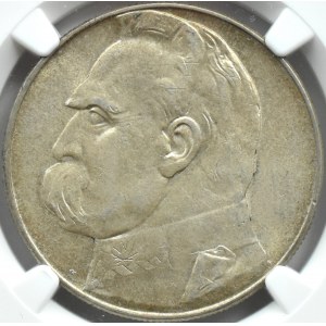 Polsko, Druhá polská republika, Józef Piłsudski, 10 zlotých 1935, Varšava, NGC AU58